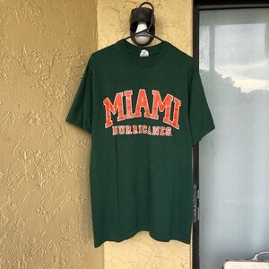 Vintage 90s Miami Hurricanes T-shirt Large